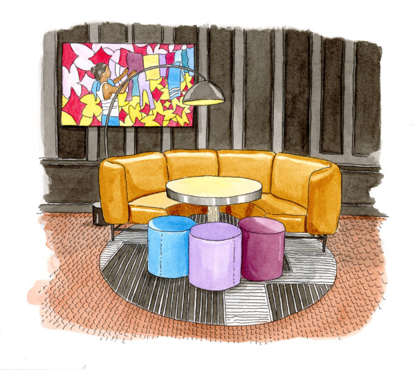 21c Museum Hotel Billiard Room